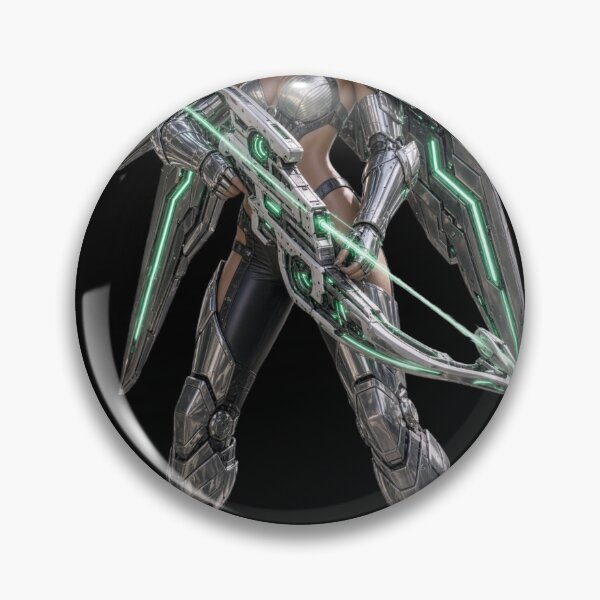 Item preview, Cyber Emerald Ranger Girl EVO in Heavy Armor designed and sold by EvolutionMerch.