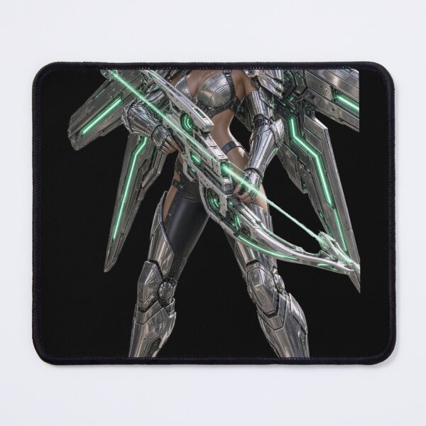 Item preview, Cyber Emerald Ranger Girl EVO in Heavy Armor designed and sold by EvolutionMerch.