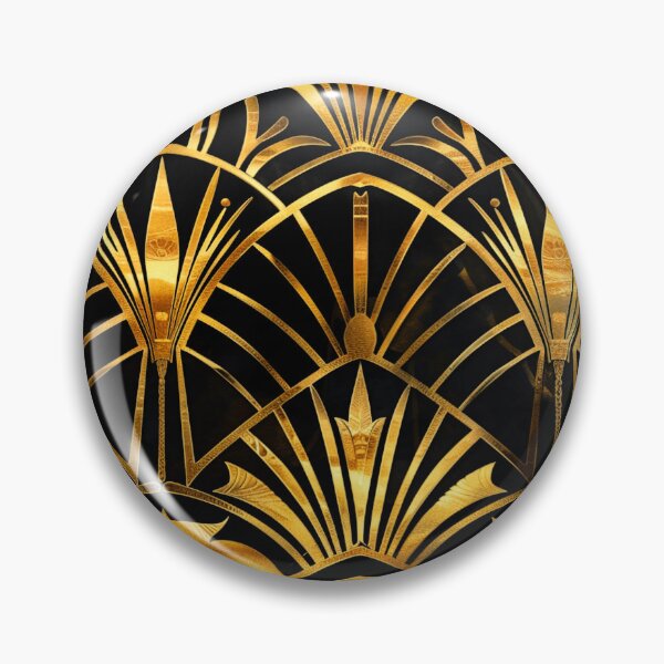 Artikelvorschau, Luxuriöses Art-Deco-Vintage-Design mit goldenem Ombré-Muster entworfen und verkauft von DEC02.
