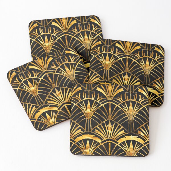 Item preview, Luxurious Art Deco Vintage Design Golden Ombre Pattern   designed and sold by DEC02.