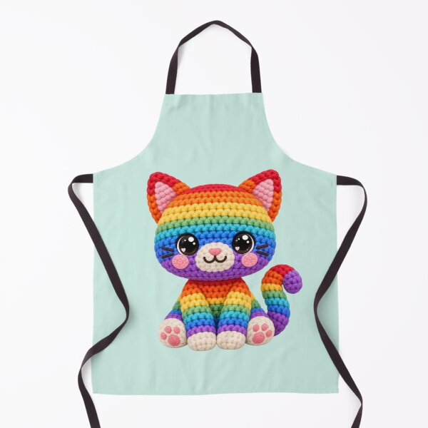 Item preview, Amigurumi - Crochet Rainbow Kitty designed and sold by Myra365Art.