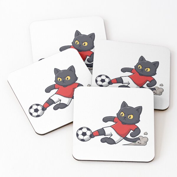Item preview, Black Cat Soccer Slide Tackle designed and sold by Rariks.