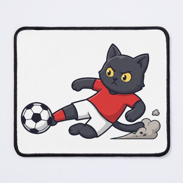 Item preview, Black Cat Soccer Slide Tackle designed and sold by Rariks.