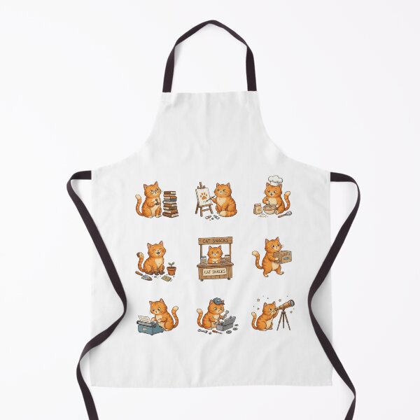 Item preview, Orange Tabby Cat Working Professions Cute Sticker Art designed and sold by mood-draftsman.