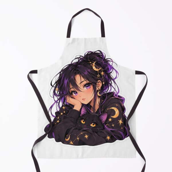 Item preview, Anime Moonlight Cat Girl designed and sold by Mystic Wild Studio.