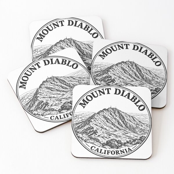 Item preview, Mount Diablo California — Line Art Emblem designed and sold by Tee Visions.