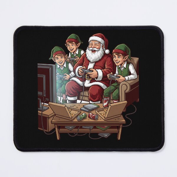 Item preview, Santa plays games with elves designed and sold by ReneMM.