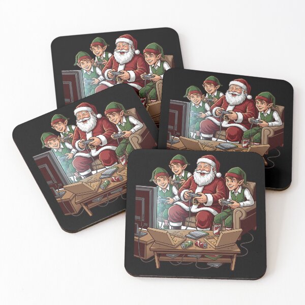 Item preview, Santa plays games with elves designed and sold by ReneMM.