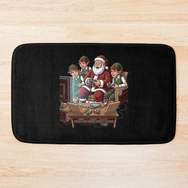 Item preview, Santa plays games with elves designed and sold by ReneMM.