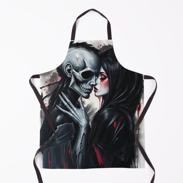 Item preview, Gothic Till Death Embrace - Emo Punk Skeleton Romance Art designed and sold by ERODED SELF.