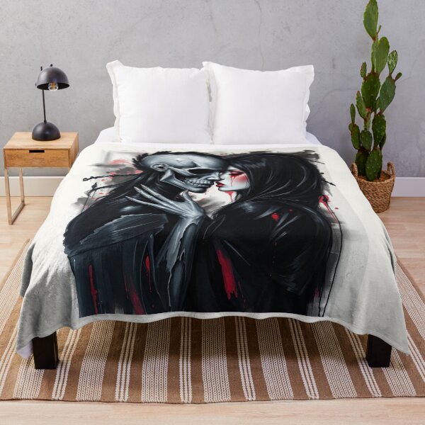 Item preview, Gothic Till Death Embrace - Emo Punk Skeleton Romance Art designed and sold by ERODED SELF.