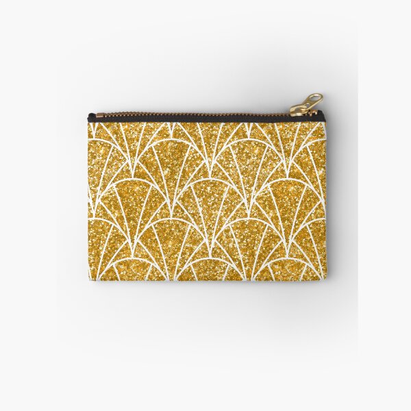 Item preview, Golden (Faux) Sparkles Luxurious White Art Deco Pattern designed and sold by DEC02.