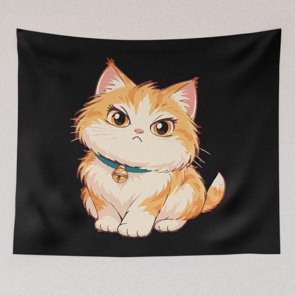 Item preview, Fluffy Orange Cat  designed and sold by ClubVacay.