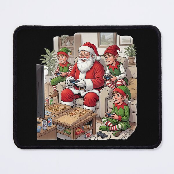 Item preview, Santa plays games with elves designed and sold by ReneMM.