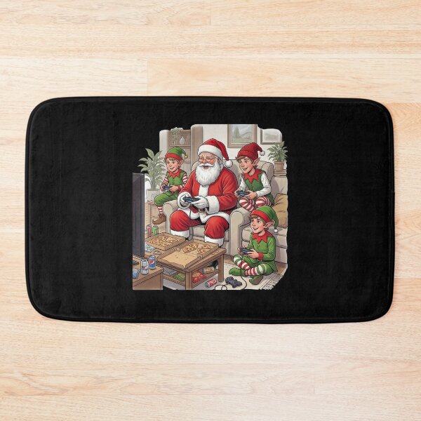 Item preview, Santa plays games with elves designed and sold by ReneMM.