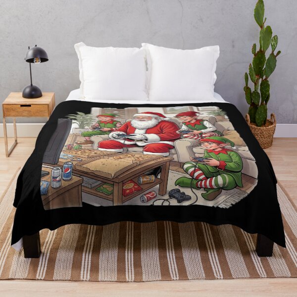 Item preview, Santa plays games with elves designed and sold by ReneMM.