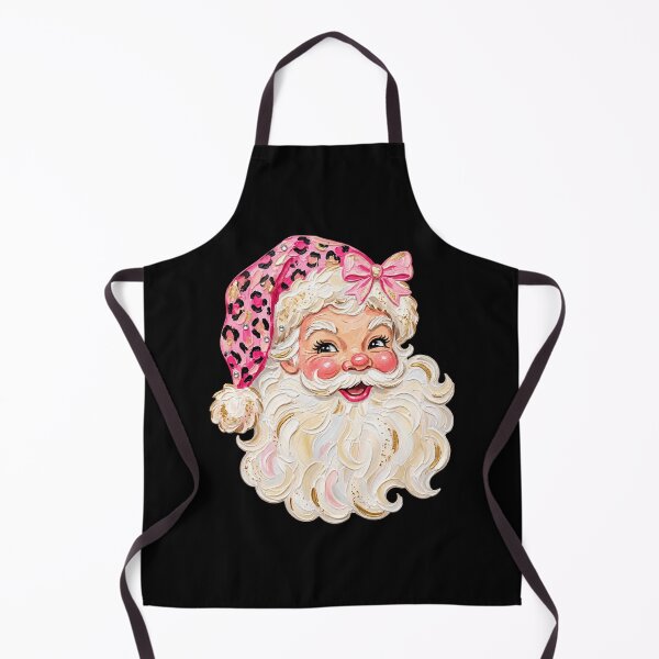 Item preview, Pink Leopard Santa Claus Coquette Christmas Portrait designed and sold by AmiGraph.