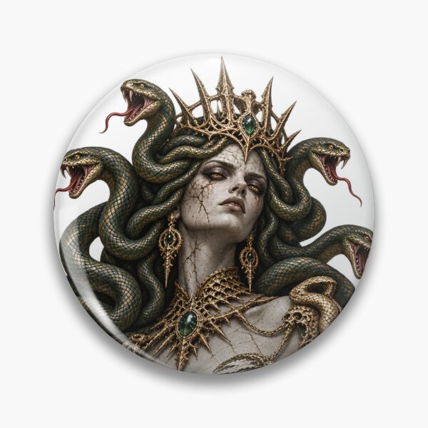 Item preview, The Gorgon Queen Dark Fantasy Medusa designed and sold by Ashen Threads Studio.