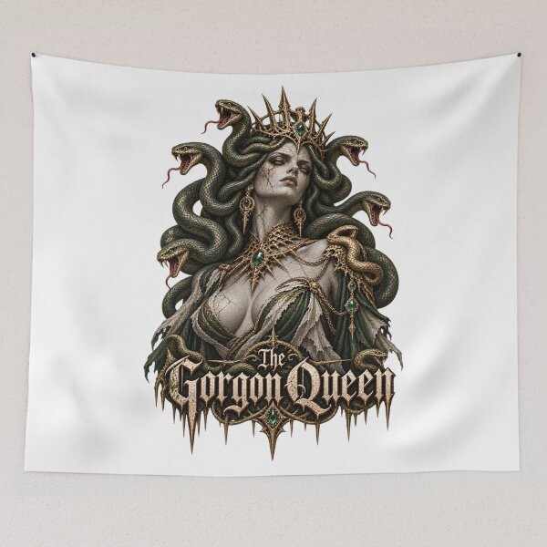 Item preview, The Gorgon Queen Dark Fantasy Medusa designed and sold by Ashen Threads Studio.