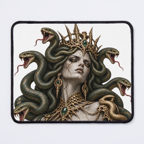 Item preview, The Gorgon Queen Dark Fantasy Medusa designed and sold by Ashen Threads Studio.