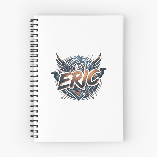 Item preview, Eric Cyberpunk Gaming Crest - Esports Typo & Mechanical Wings designed and sold by heritage-supply.