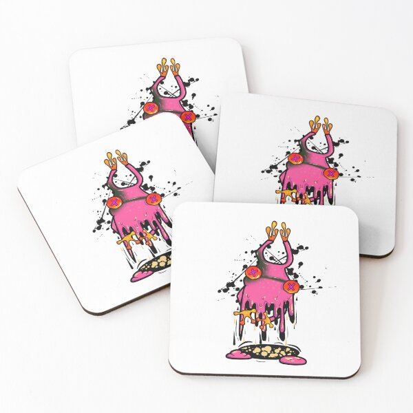 Item preview, Melting Pink Monster Crown – Cute Surreal Dripping Fantasy Creature designed and sold by ForcePrint.