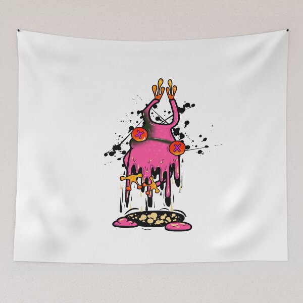 Item preview, Melting Pink Monster Crown – Cute Surreal Dripping Fantasy Creature designed and sold by ForcePrint.