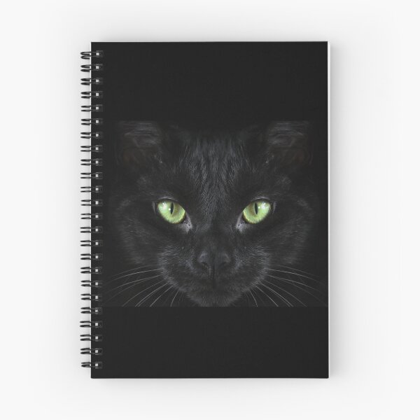 Item preview, Black Cat Green Eyes – Dark Gothic Feline designed and sold by Thespase.