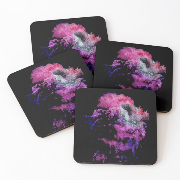 Item preview, Cosmic Nebula Bloom Abstract Smoke & Floral Burst designed and sold by letoluxa.