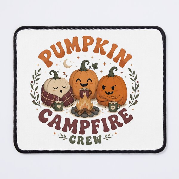 Item preview, Pumpkin Campfire Crew Autumn Fire Pit Camping designed and sold by RoyesButler.