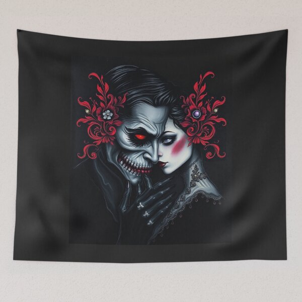 Item preview, Gothic Monster Romance - Dark Surrealism Lovers Art designed and sold by ERODED SELF.