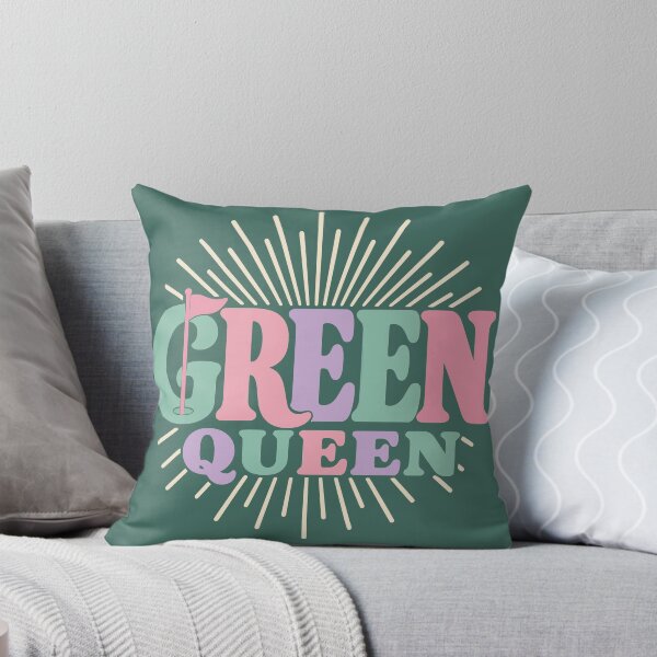 Item preview, Green Queen Bold Typography - Womens Pastel Golf Text Art - Elegant Sports Gift designed and sold by BelievingCreates.