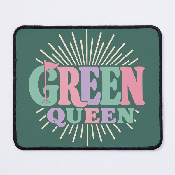 Item preview, Green Queen Bold Typography - Womens Pastel Golf Text Art - Elegant Sports Gift designed and sold by BelievingCreates.