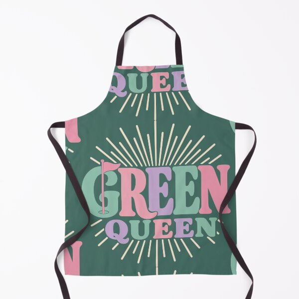 Item preview, Green Queen Bold Typography - Womens Pastel Golf Text Art - Elegant Sports Gift designed and sold by BelievingCreates.