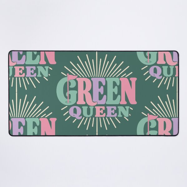 Item preview, Green Queen Bold Typography - Womens Pastel Golf Text Art - Elegant Sports Gift designed and sold by BelievingCreates.