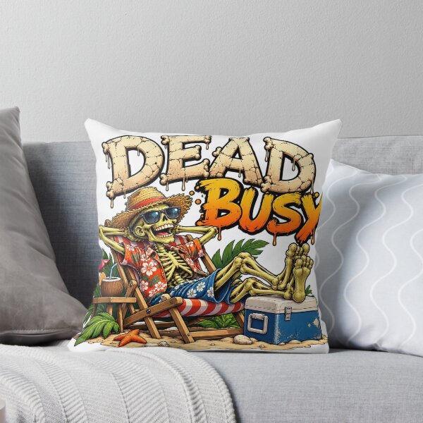 Item preview, Dead Busy. Funny Relaxing Skeleton designed and sold by Epic Serenity.