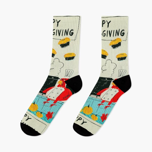 Item preview, Thanksgiving Chef Cooking with a Mad Turkey and Floating Pies in a Playful Holiday Kitchen designed and sold by OlfactoART Studio.