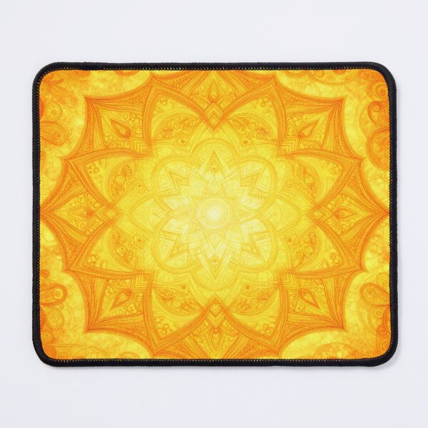 Item preview, Sacred Geometry Mandal in Orange and Yellow designed and sold by artedamensagem.