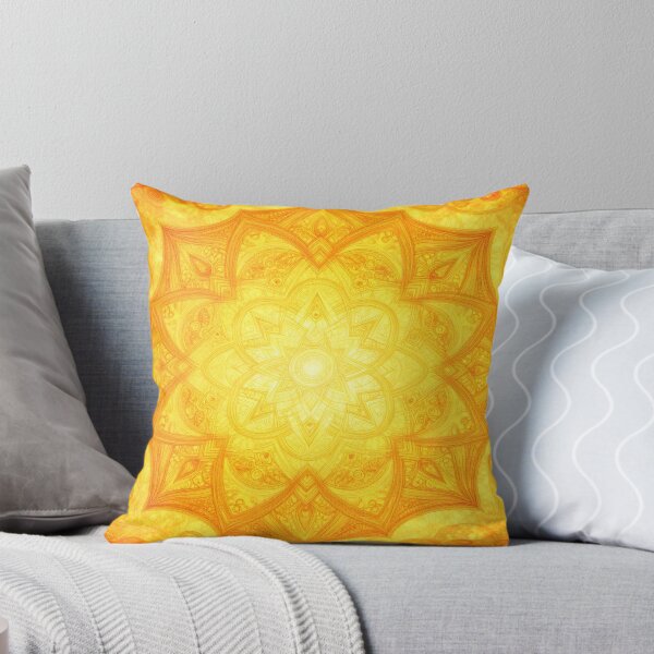 Item preview, Sacred Geometry Mandal in Orange and Yellow designed and sold by artedamensagem.