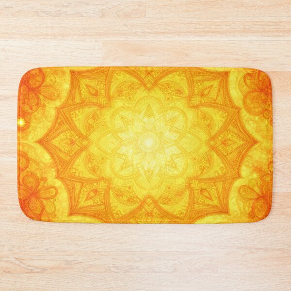 Item preview, Sacred Geometry Mandal in Orange and Yellow designed and sold by artedamensagem.