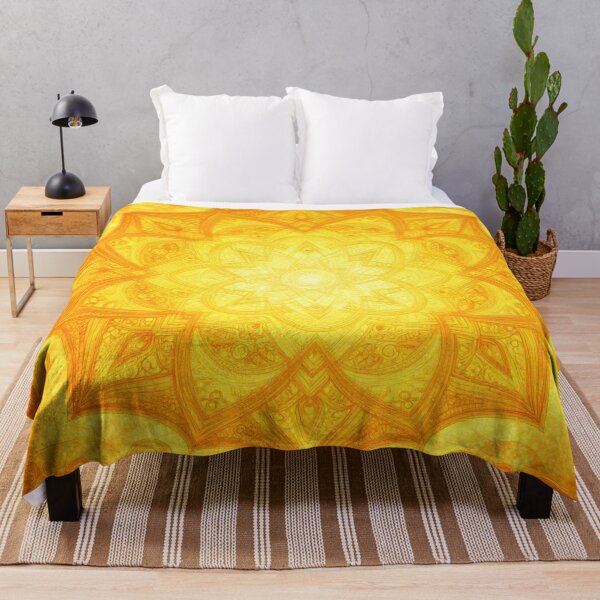 Item preview, Sacred Geometry Mandal in Orange and Yellow designed and sold by artedamensagem.