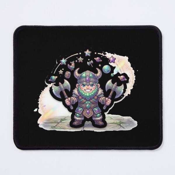 Item preview, Fantasy Viking Warrior with Dual Axes Sticker designed and sold by 7oliver.
