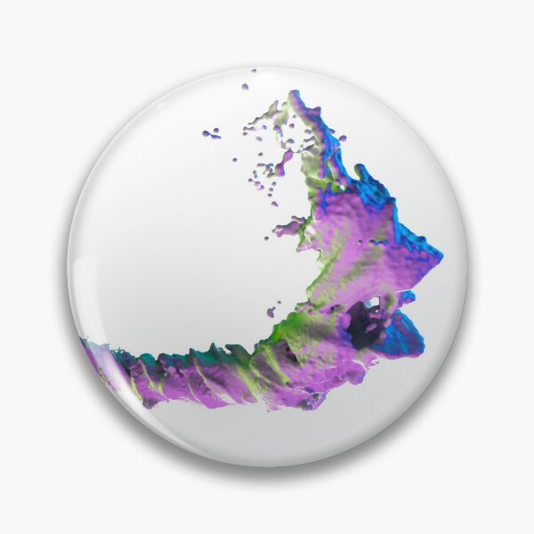 Item preview, Abstract Liquid Arch - Green Blue Chrome Fluid designed and sold by Creatigrafo.