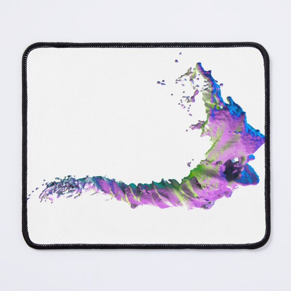 Item preview, Abstract Liquid Arch - Green Blue Chrome Fluid designed and sold by Creatigrafo.