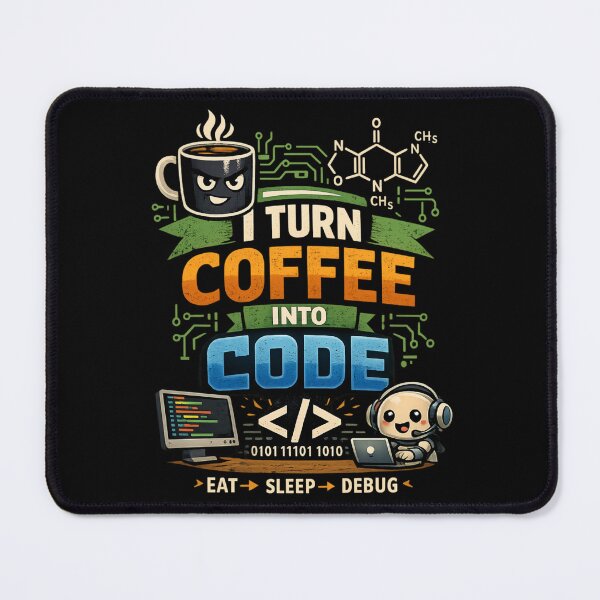 Item preview, I turn Coffee Into Code – Funny Programmer Caffeine Coding designed and sold by SidTastic .
