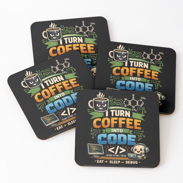 Item preview, I turn Coffee Into Code – Funny Programmer Caffeine Coding designed and sold by SidTastic .