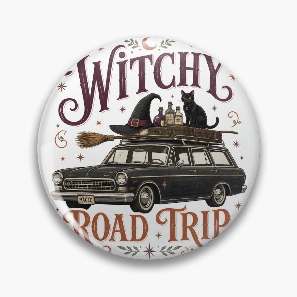 Item preview, Witchy Road Trip Vintage Car Magic Spooky designed and sold by RoyesButler.