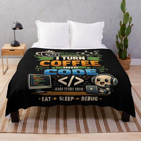 Item preview, I turn Coffee Into Code – Funny Programmer Caffeine Coding designed and sold by SidTastic .