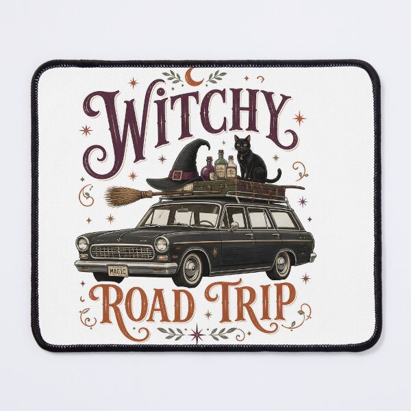 Item preview, Witchy Road Trip Vintage Car Magic Spooky designed and sold by RoyesButler.