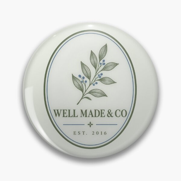 Item preview, Vintage Botanical Brand Badge,Cottagecore Aesthetic Décor designed and sold by dannydesignerco.
